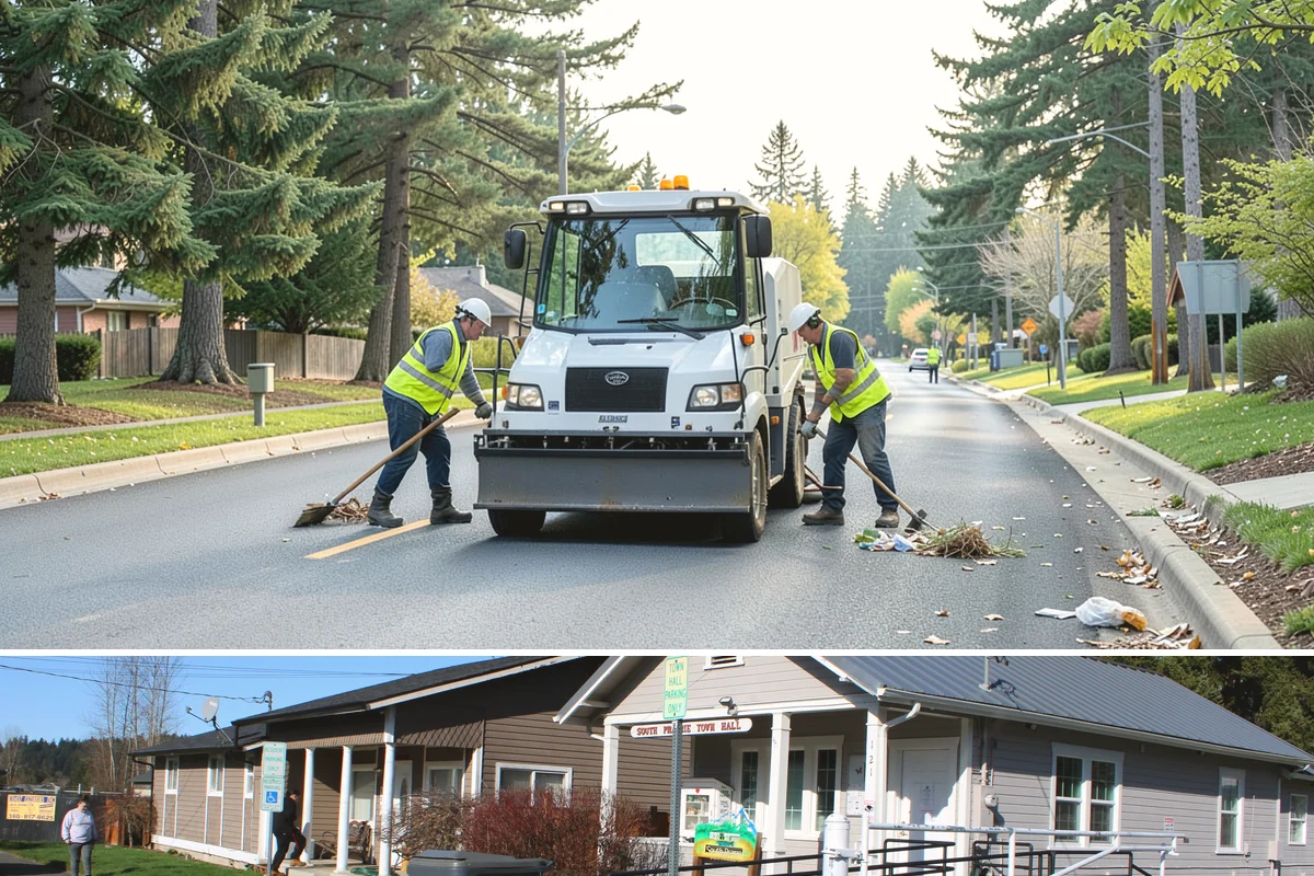 Walking Trail Maintenance in South Prairie, Pierce County, WA - Vegetation clearing peaks in the growing season, while drainage and washout repairs concentrate around the rainy months.