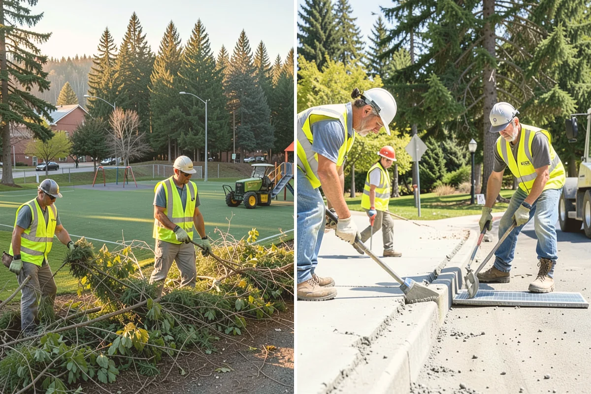 Warning Track Maintenance in Algona, King County, WA - Assess track depth, width, and edge definition