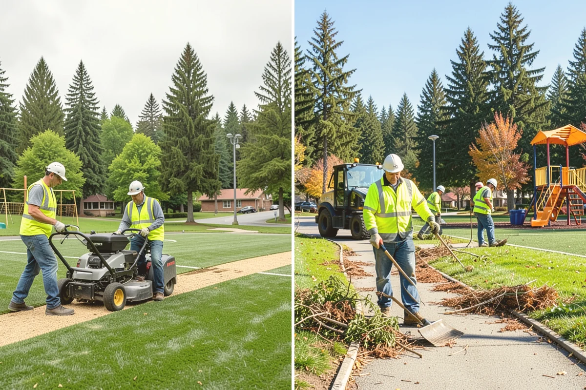 Warning Track Maintenance in Bellevue, King County, WA - Assess track depth, width, and edge definition