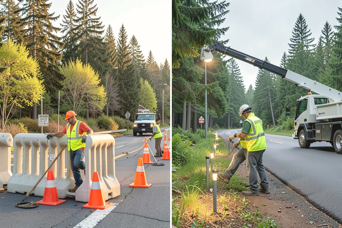 Warning Track Maintenance in Black Diamond, King County, WA - Assess track depth, width, and edge definition