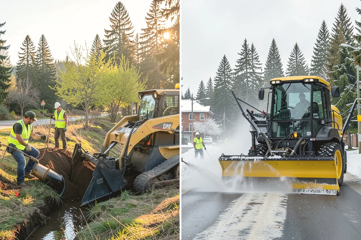 Warning Track Maintenance in Burien, King County, WA - Assess track depth, width, and edge definition