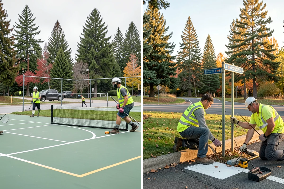 Warning Track Maintenance in Concrete, Skagit County, WA - Assess track depth, width, and edge definition
