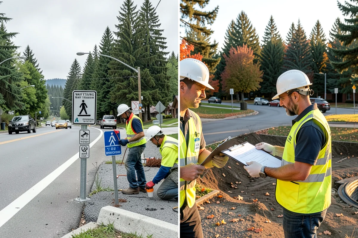 Warning Track Maintenance in Kenmore, King County, WA - Assess track depth, width, and edge definition