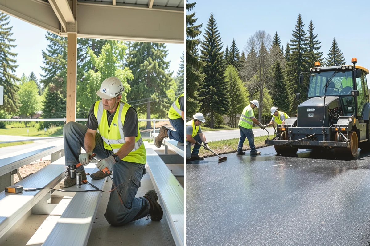 Warning Track Maintenance in Lake Stevens, Snohomish County, WA - Assess track depth, width, and edge definition