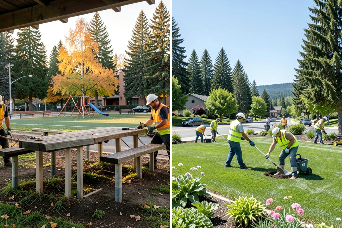 Warning Track Maintenance in Maple Valley, King County, WA - Assess track depth, width, and edge definition