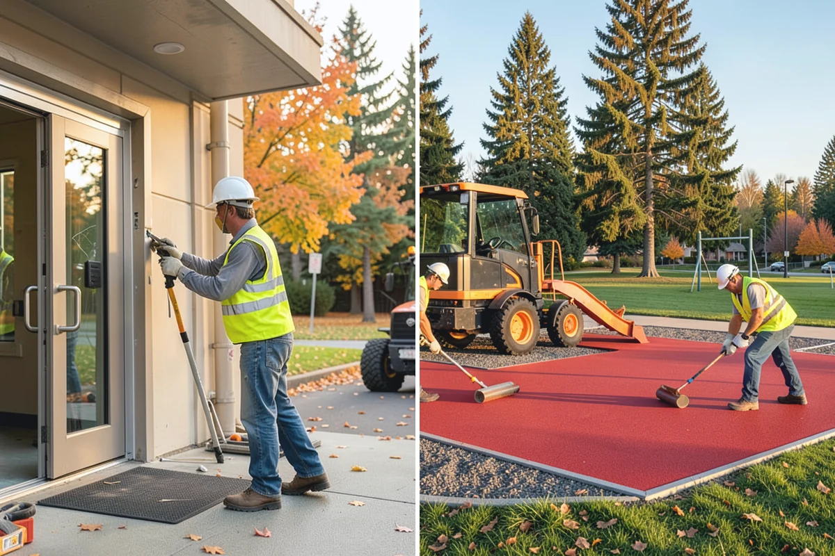 Warning Track Maintenance in Marysville, Snohomish County, WA - Assess track depth, width, and edge definition