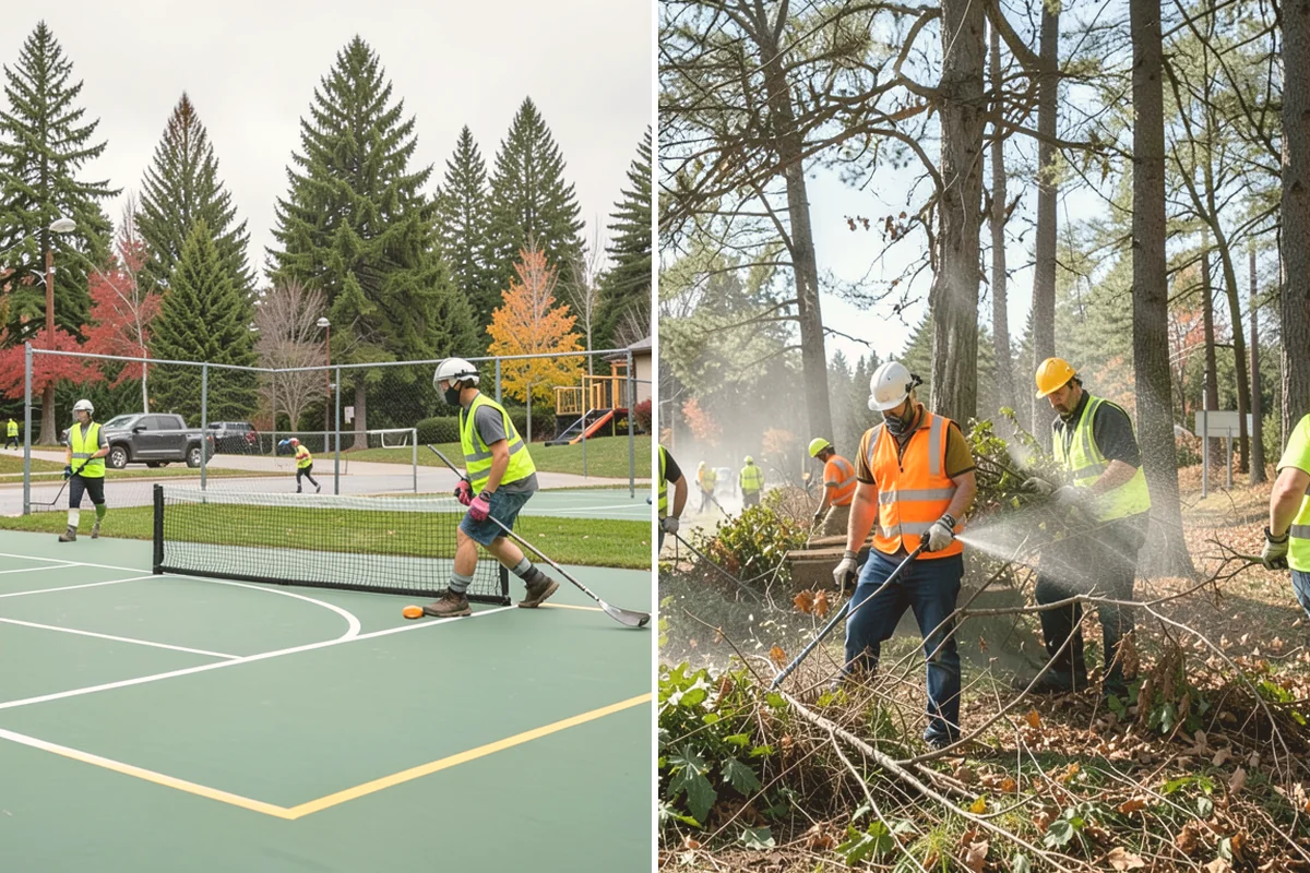 Warning Track Maintenance in Sammamish, King County, WA - Assess track depth, width, and edge definition