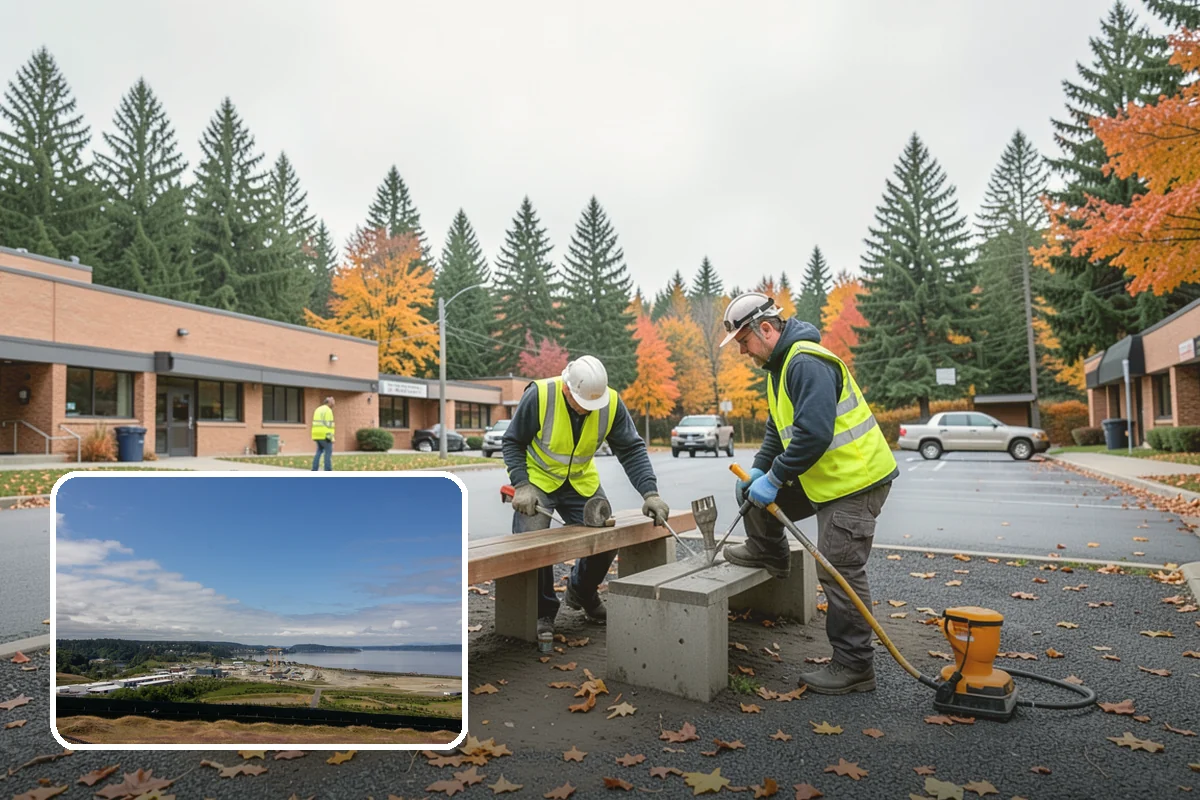 Warning Track Maintenance in University Place, Pierce County, WA - Restores a firm, distinct surface that alerts players near the fence