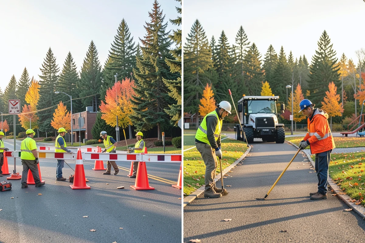Warning Track Maintenance in Wilkeson, Pierce County, WA - Assess track depth, width, and edge definition