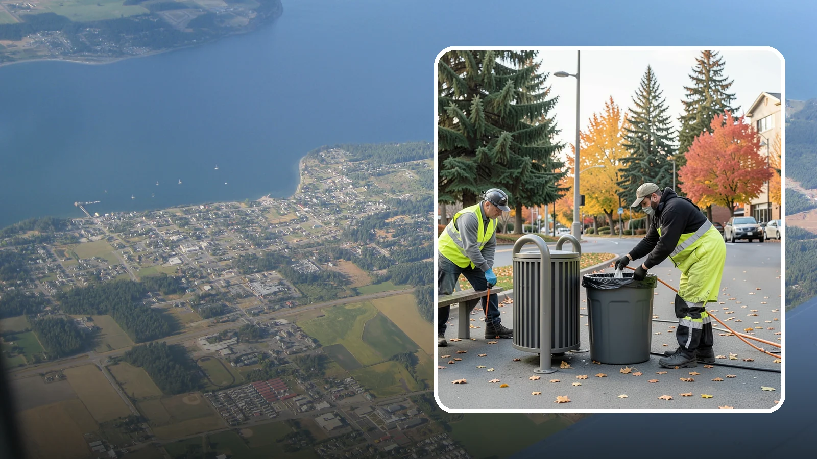 Waste Receptacle Servicing in Coupeville, Island County, WA - Scheduled emptying, cleaning, and upkeep of public trash and recycling receptacles.