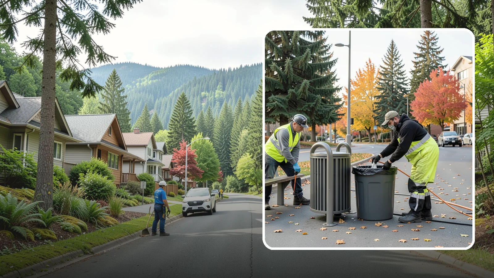 Waste Receptacle Servicing in Darrington, Snohomish County, WA - Scheduled emptying, cleaning, and upkeep of public trash and recycling receptacles.