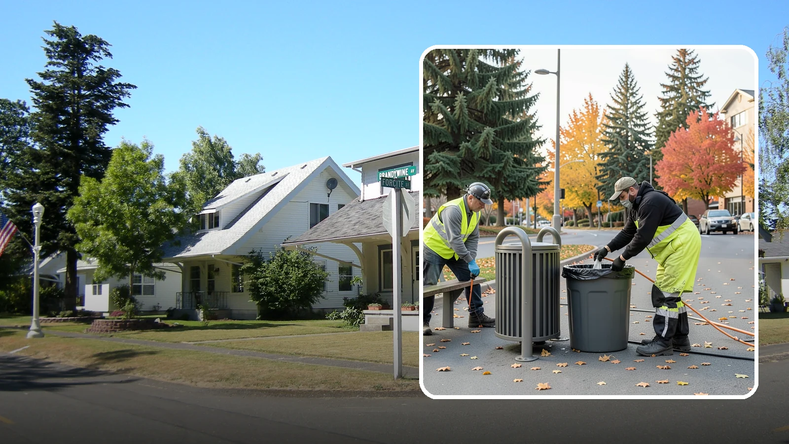 Waste Receptacle Servicing in DuPont, Pierce County, WA - Scheduled emptying, cleaning, and upkeep of public trash and recycling receptacles.
