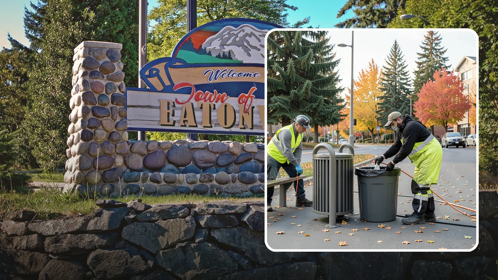 Waste Receptacle Servicing in Eatonville, Pierce County, WA - Scheduled emptying, cleaning, and upkeep of public trash and recycling receptacles.