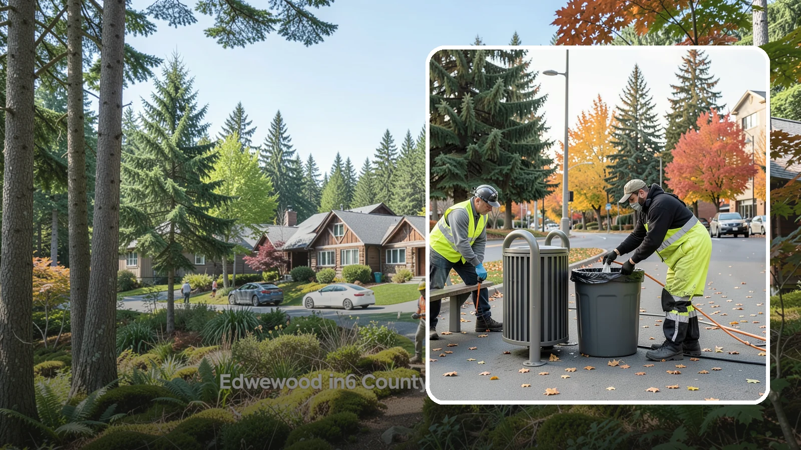 Waste Receptacle Servicing in Edgewood, Pierce County, WA - Scheduled emptying, cleaning, and upkeep of public trash and recycling receptacles.