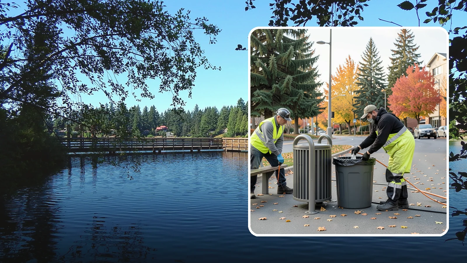 Waste Receptacle Servicing in Federal Way, King County, WA - Scheduled emptying, cleaning, and upkeep of public trash and recycling receptacles.
