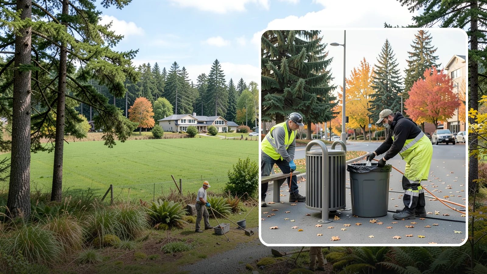 Waste Receptacle Servicing in Lyman, Skagit County, WA - Scheduled emptying, cleaning, and upkeep of public trash and recycling receptacles.