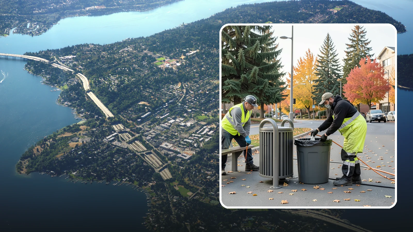 Waste Receptacle Servicing in Mercer Island, King County, WA - Scheduled emptying, cleaning, and upkeep of public trash and recycling receptacles.