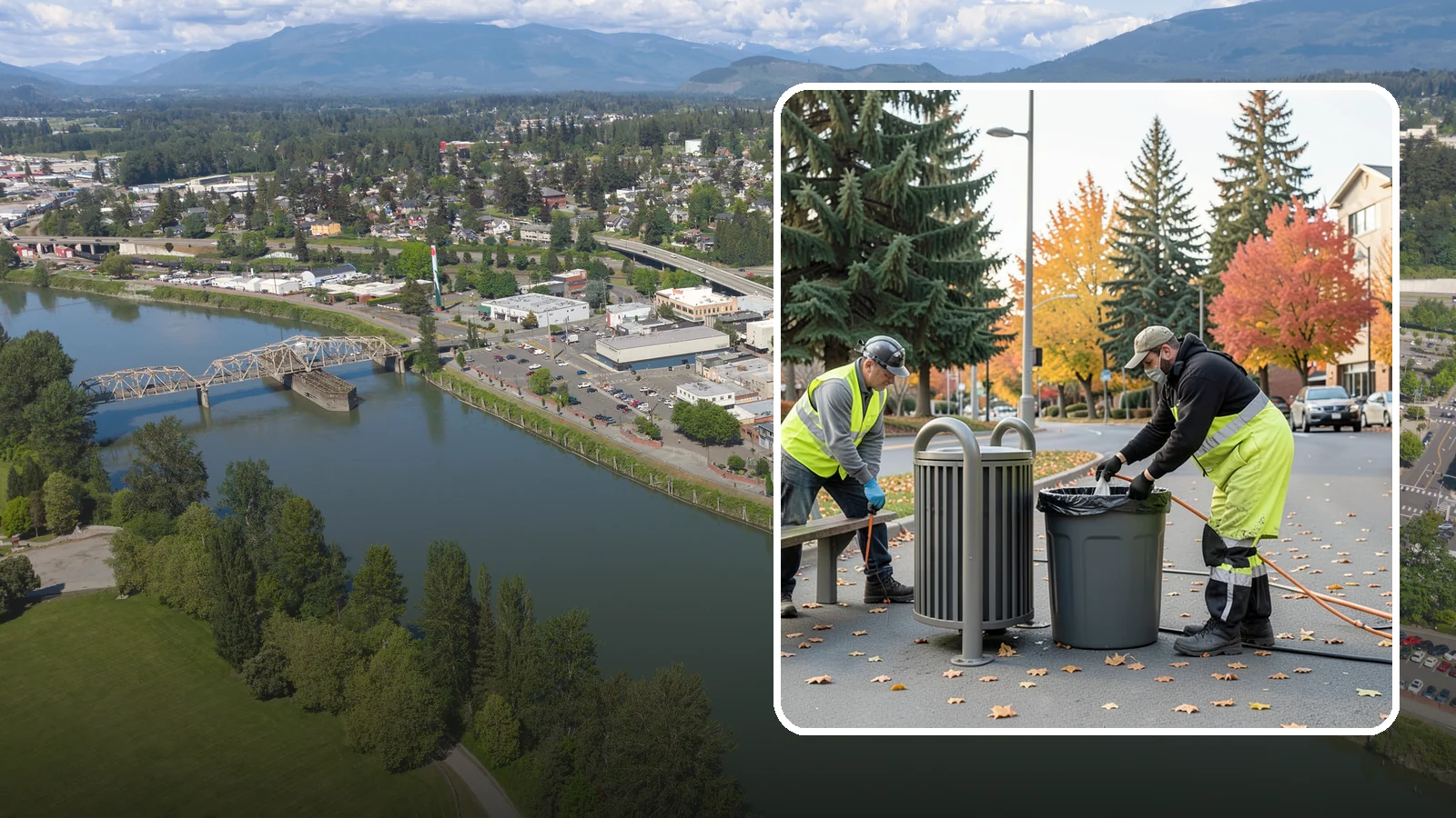 Waste Receptacle Servicing in Mount Vernon, Skagit County, WA - Scheduled emptying, cleaning, and upkeep of public trash and recycling receptacles.