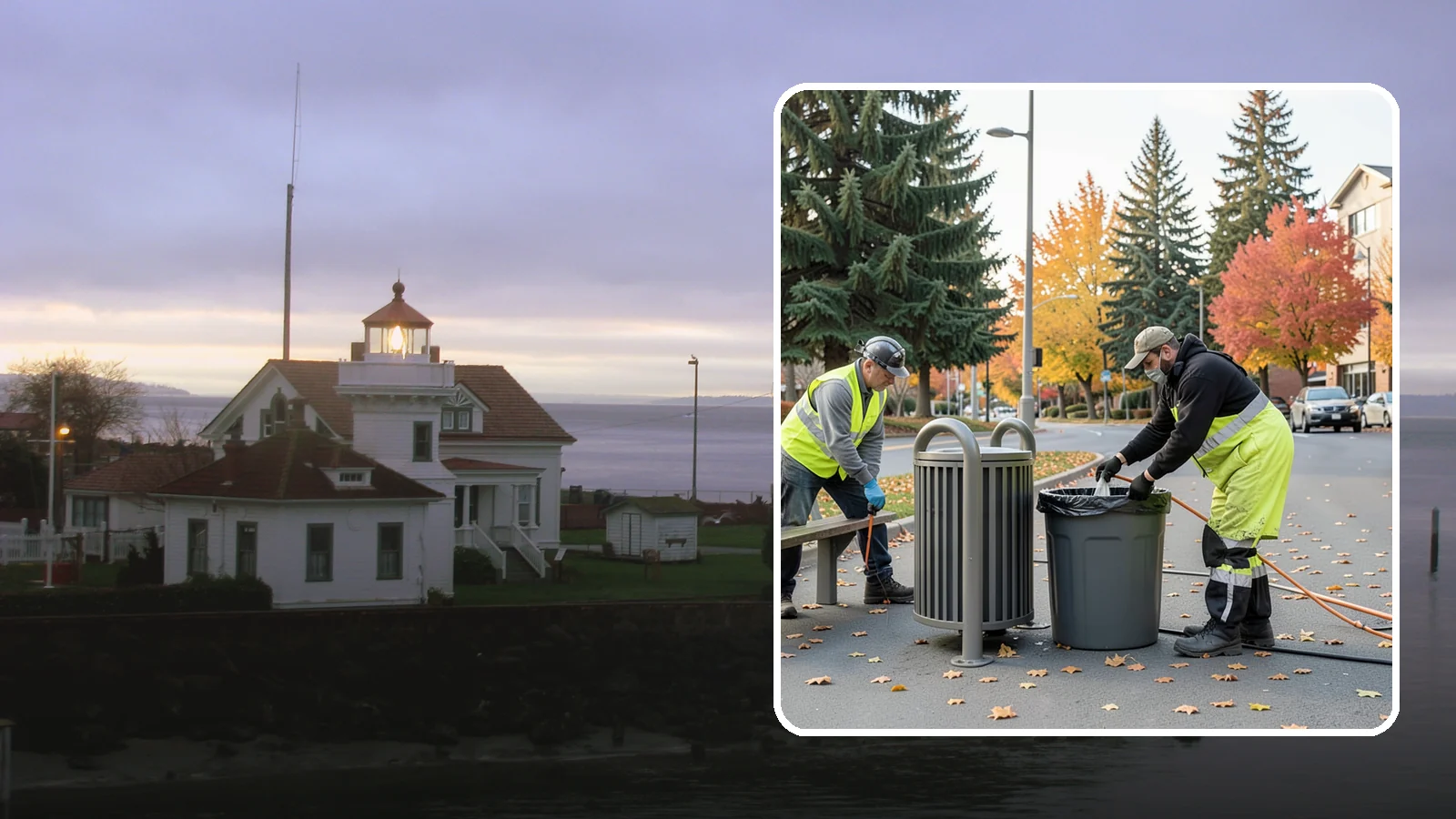 Waste Receptacle Servicing in Mukilteo, Snohomish County, WA - Scheduled emptying, cleaning, and upkeep of public trash and recycling receptacles.
