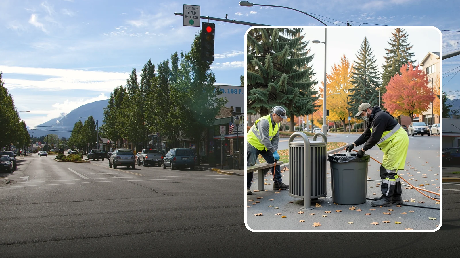 Waste Receptacle Servicing in North Bend, King County, WA - Scheduled emptying, cleaning, and upkeep of public trash and recycling receptacles.