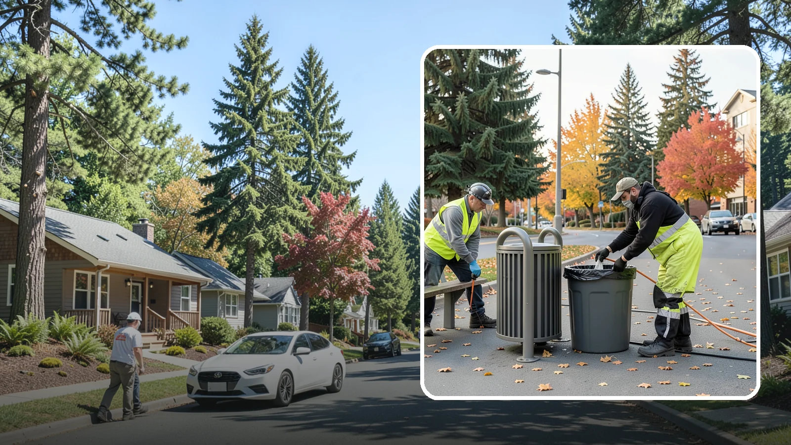 Waste Receptacle Servicing in Orting, Pierce County, WA - Scheduled emptying, cleaning, and upkeep of public trash and recycling receptacles.