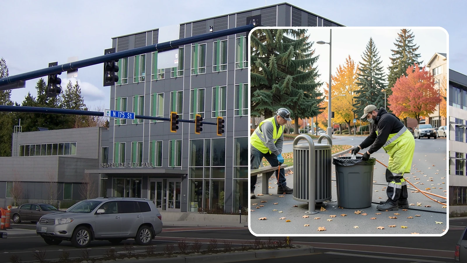 Waste Receptacle Servicing in Shoreline, King County, WA - Scheduled emptying, cleaning, and upkeep of public trash and recycling receptacles.