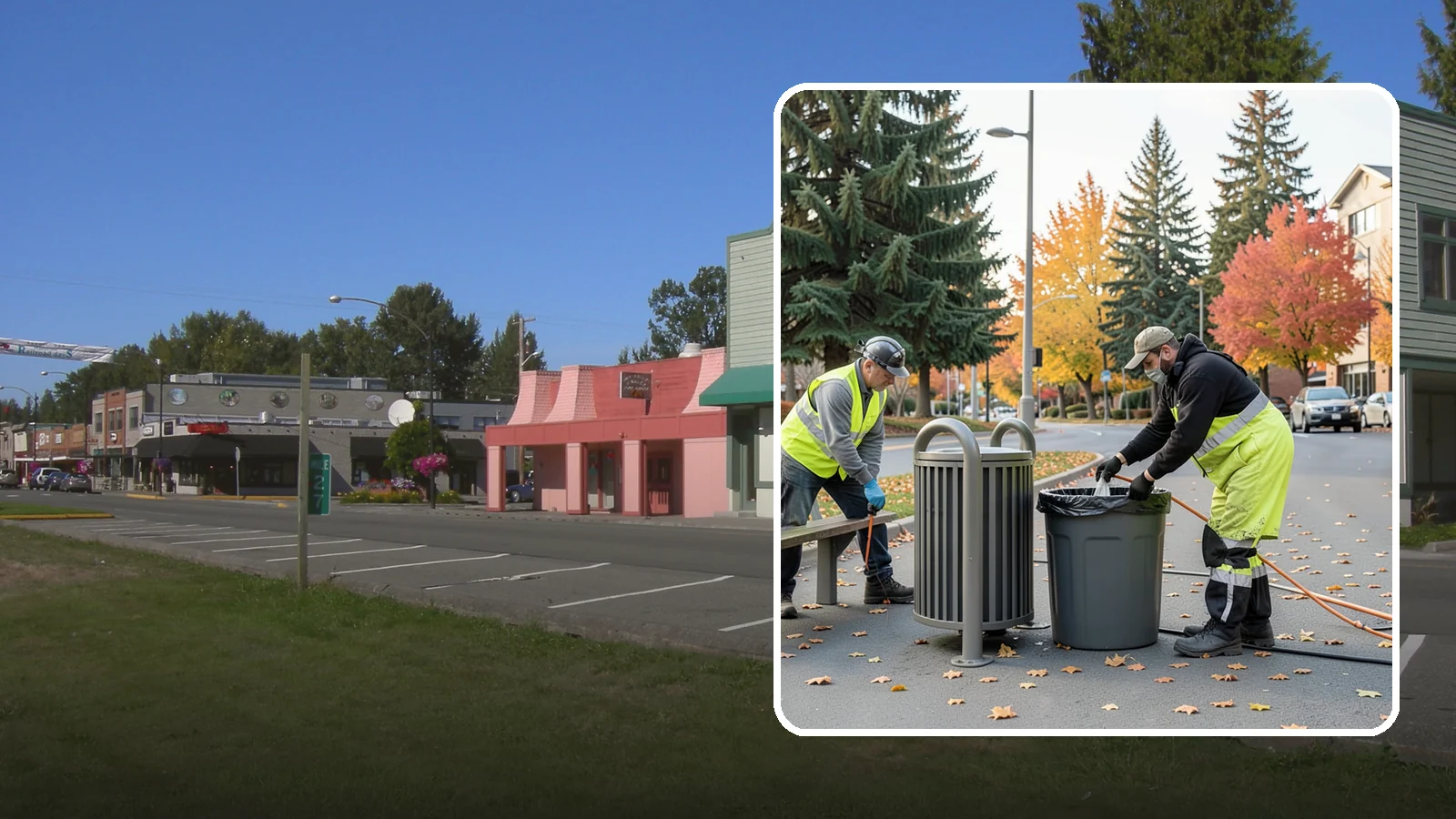 Waste Receptacle Servicing in Snoqualmie, King County, WA - Scheduled emptying, cleaning, and upkeep of public trash and recycling receptacles.
