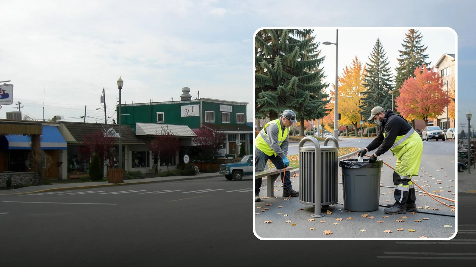 Waste Receptacle Servicing in Stanwood, Snohomish County, WA - Scheduled emptying, cleaning, and upkeep of public trash and recycling receptacles.