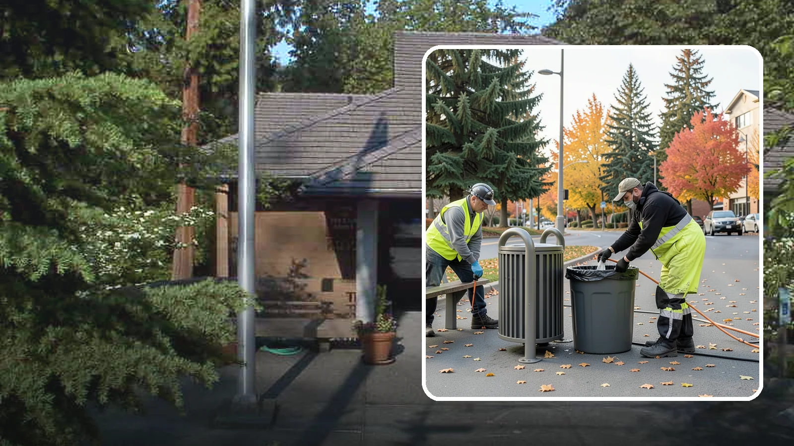 Waste Receptacle Servicing in Yarrow Point, King County, WA - Scheduled emptying, cleaning, and upkeep of public trash and recycling receptacles.