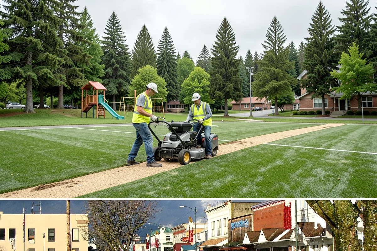 Water District Grounds Maintenance in Arlington, Snohomish County, WA - Brush and access-road clearing concentrate in late spring and summer before growth obstructs equipment and inspections.