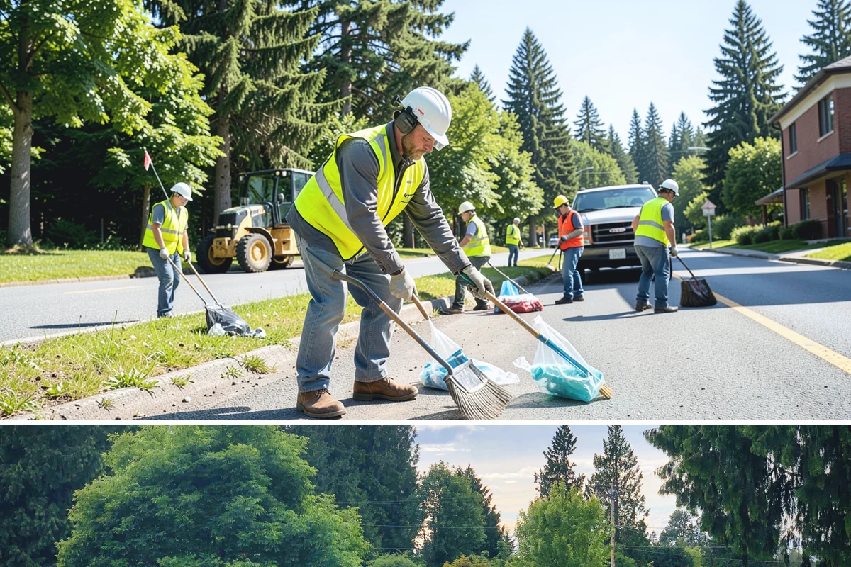 Water District Grounds Maintenance in Bonney Lake, Pierce County, WA - Brush and access-road clearing concentrate in late spring and summer before growth obstructs equipment and inspections.