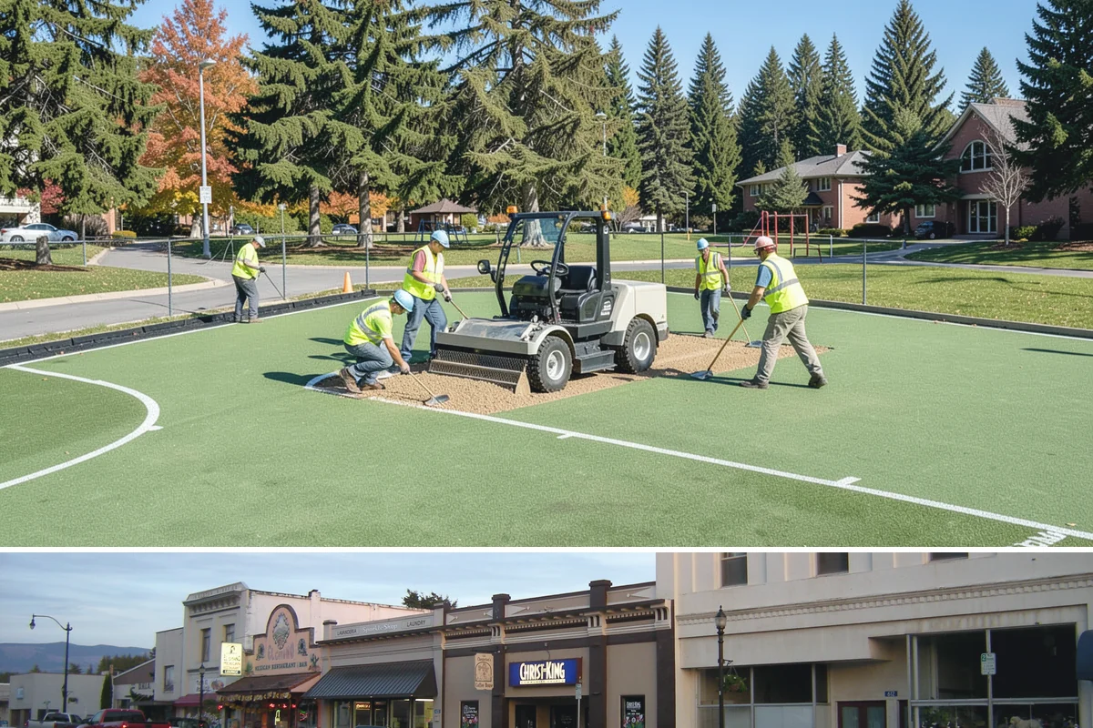 Water District Grounds Maintenance in Burlington, Skagit County, WA - Brush and access-road clearing concentrate in late spring and summer before growth obstructs equipment and inspections.