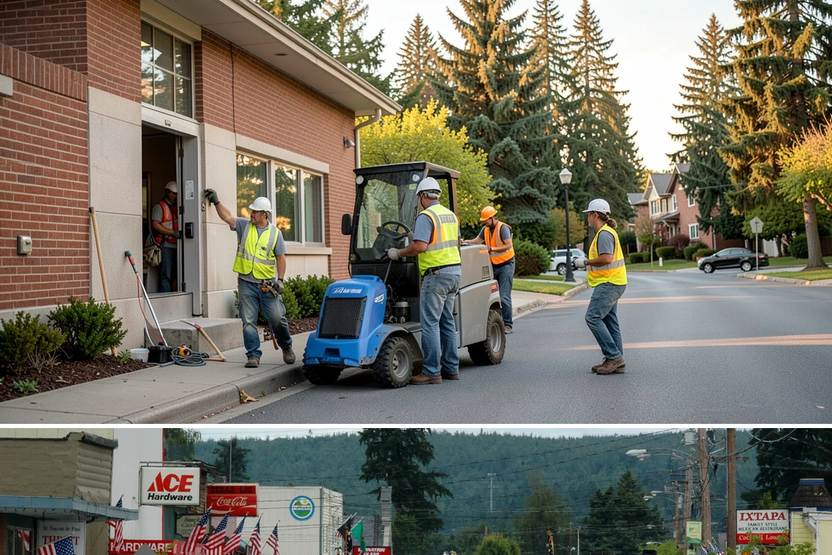 Water District Grounds Maintenance in Carnation, King County, WA - Brush and access-road clearing concentrate in late spring and summer before growth obstructs equipment and inspections.