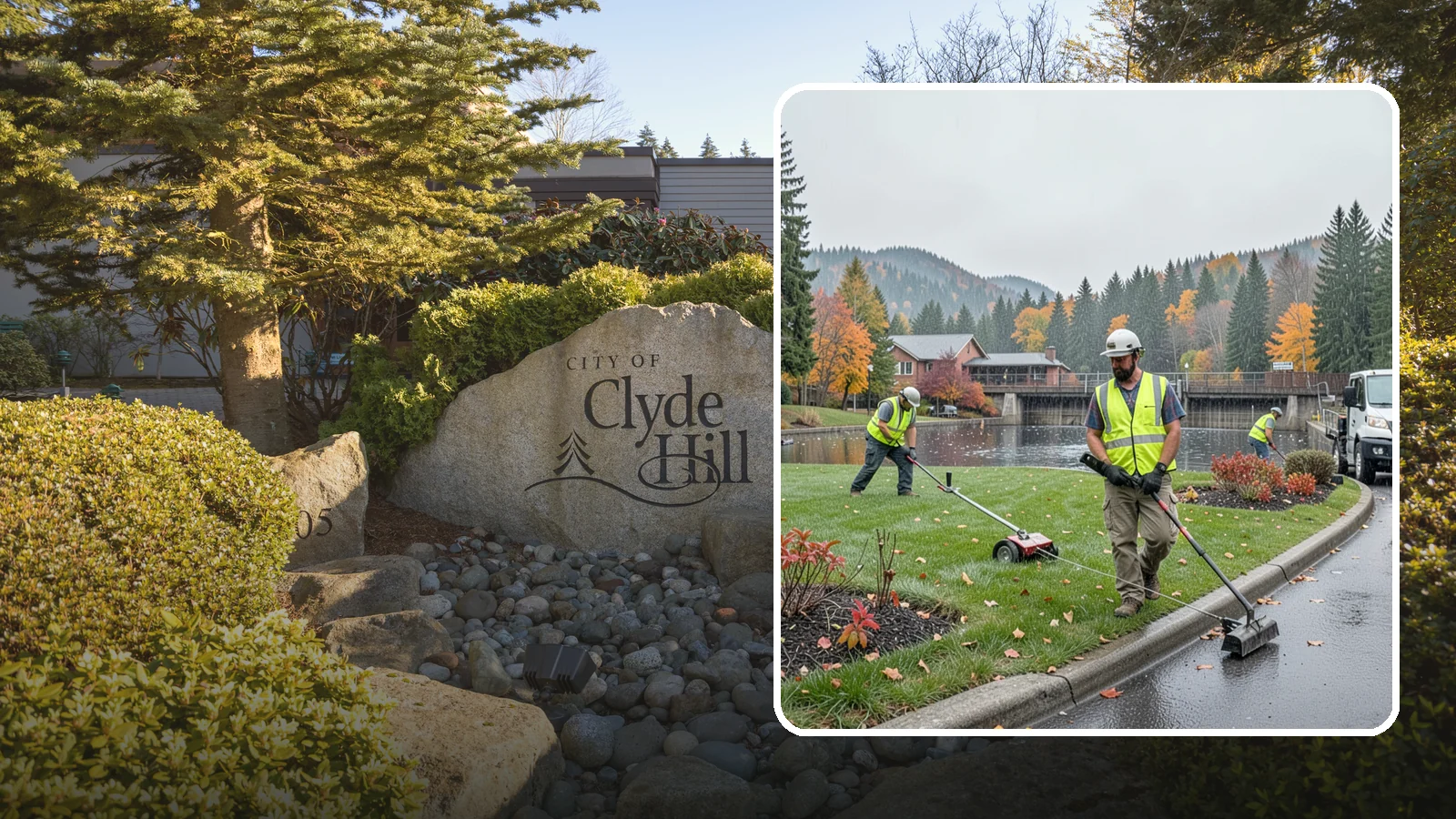 Water District Grounds Maintenance in Clyde Hill, King County, WA - Grounds and site maintenance for water district reservoirs, well sites, and treatment facilities in Western Washington.