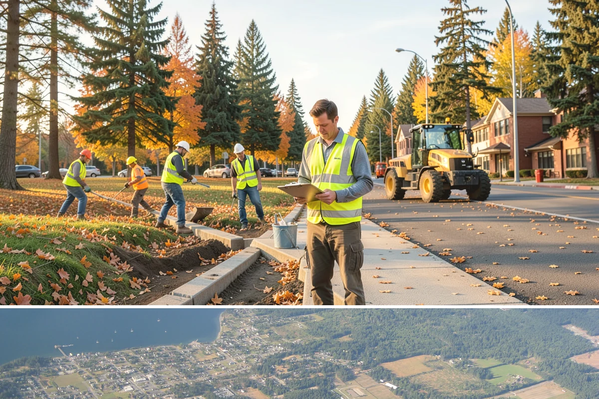 Water District Grounds Maintenance in Coupeville, Island County, WA - Brush and access-road clearing concentrate in late spring and summer before growth obstructs equipment and inspections.
