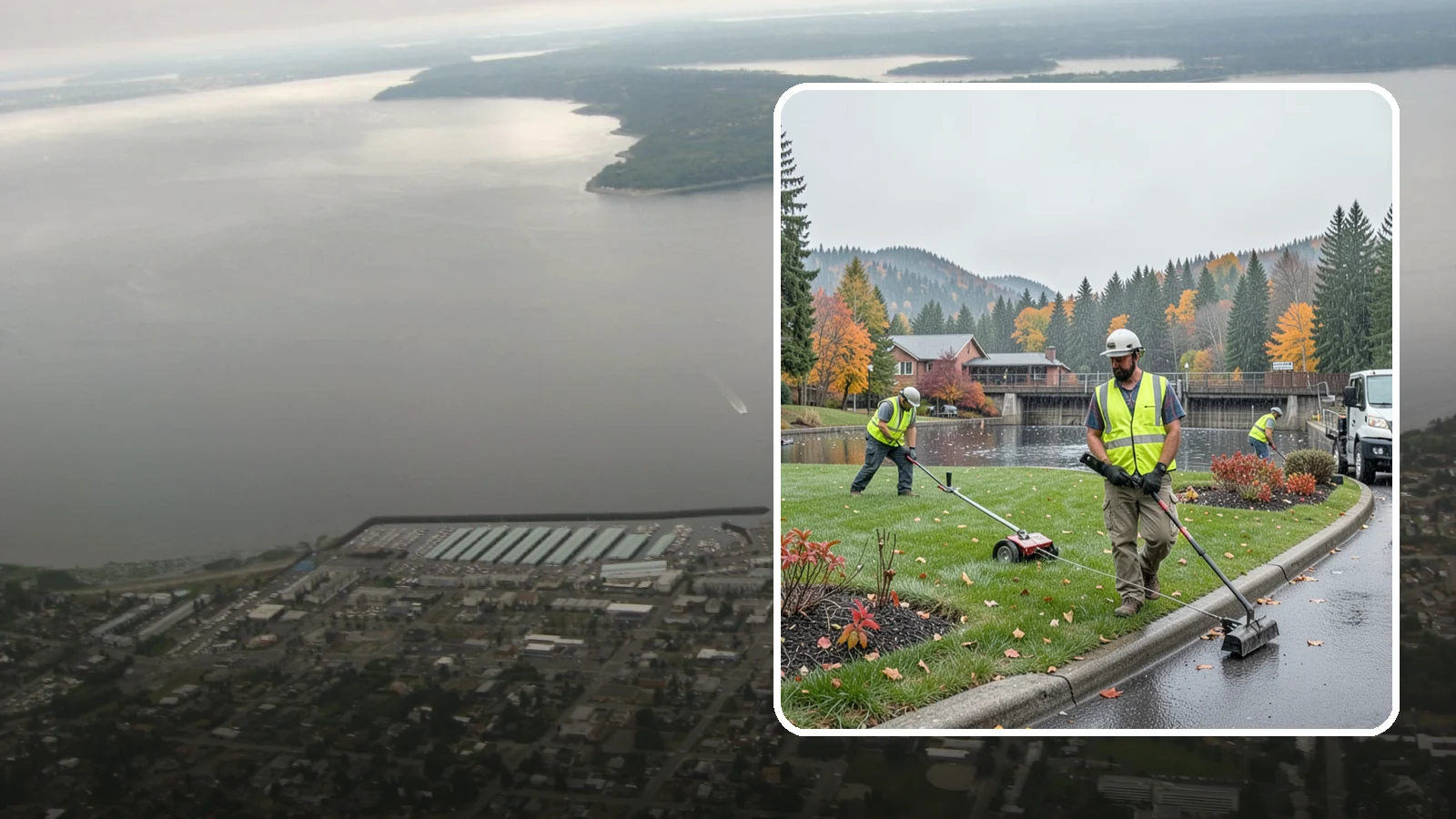 Water District Grounds Maintenance in Des Moines, King County, WA - Grounds and site maintenance for water district reservoirs, well sites, and treatment facilities in Western Washington.