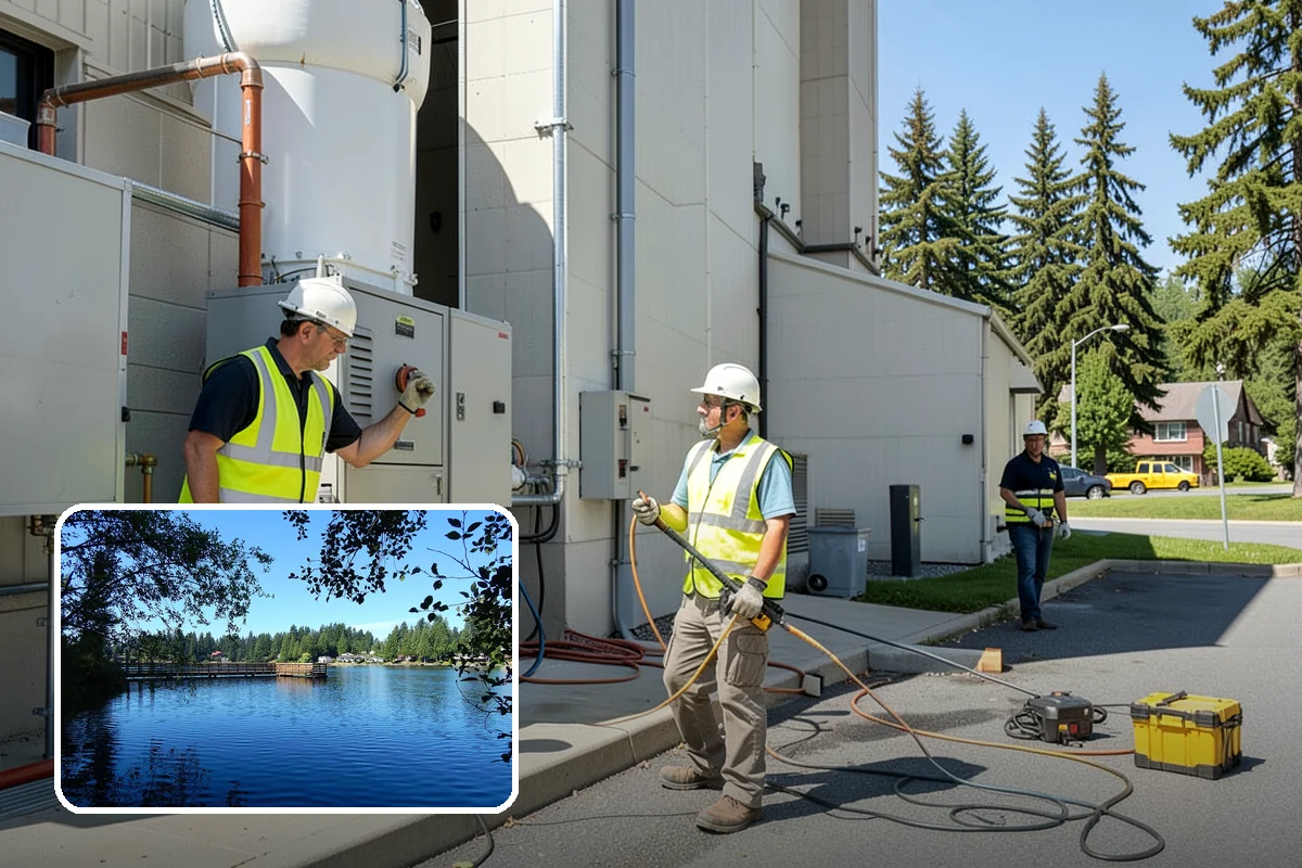 Water District Grounds Maintenance in Federal Way, King County, WA - Vegetation management that respects wellhead and source-water buffers