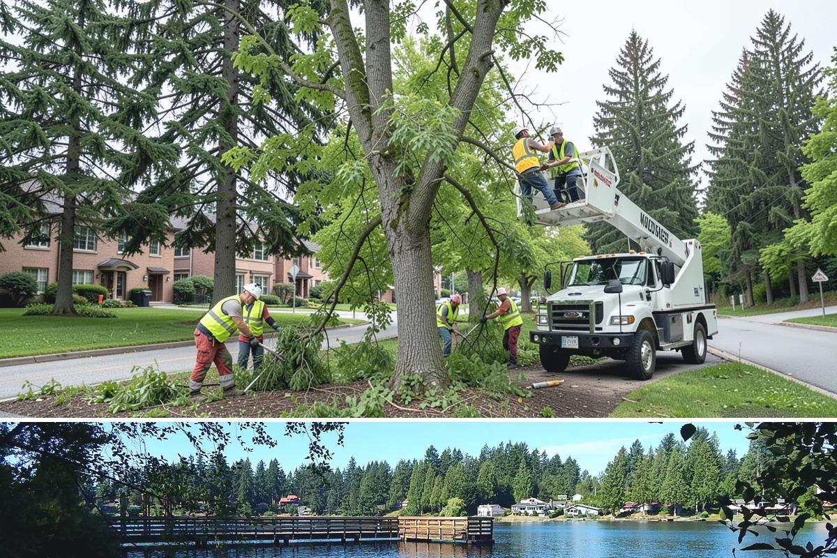 Water District Grounds Maintenance in Federal Way, King County, WA - Brush and access-road clearing concentrate in late spring and summer before growth obstructs equipment and inspections.