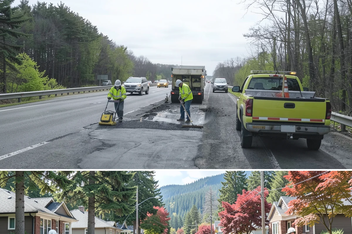 Water District Grounds Maintenance in Hunts Point, King County, WA - Brush and access-road clearing concentrate in late spring and summer before growth obstructs equipment and inspections.