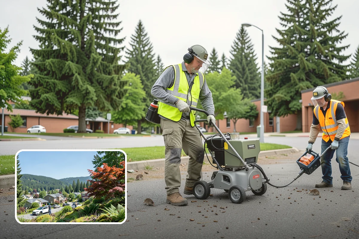 Water District Grounds Maintenance in Index, Snohomish County, WA - Vegetation management that respects wellhead and source-water buffers