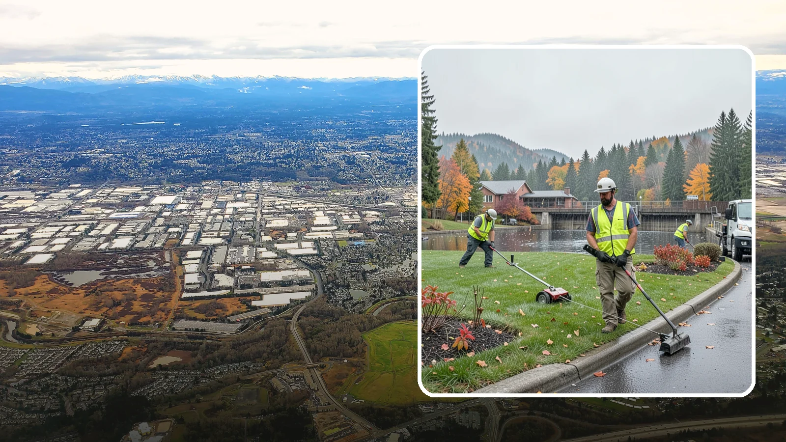 Water District Grounds Maintenance in Kent, King County, WA - Grounds and site maintenance for water district reservoirs, well sites, and treatment facilities in Western Washington.