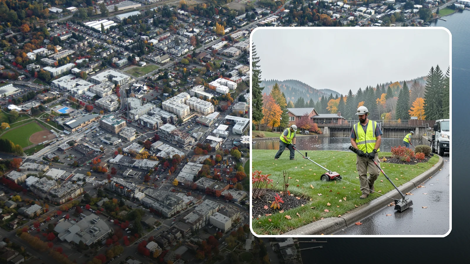 Water District Grounds Maintenance in Kirkland, King County, WA - Grounds and site maintenance for water district reservoirs, well sites, and treatment facilities in Western Washington.