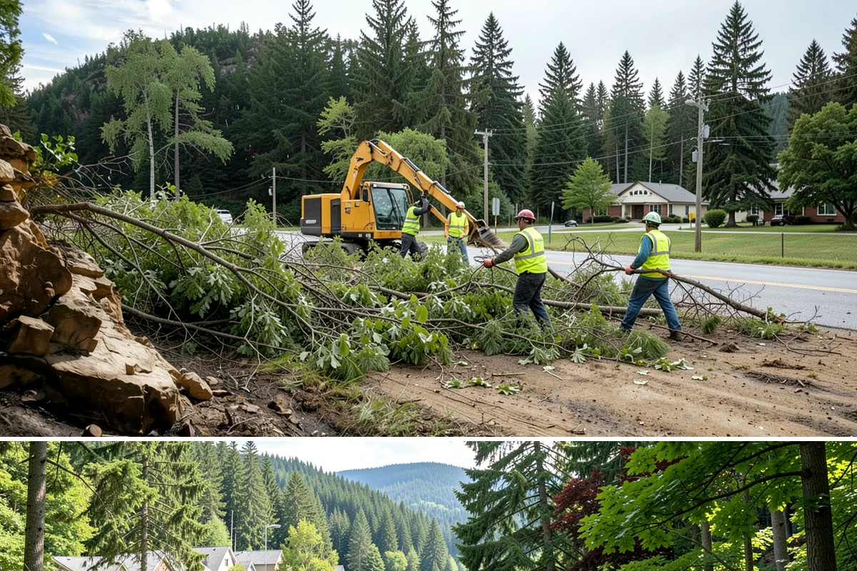 Water District Grounds Maintenance in Lake Forest Park, King County, WA - Brush and access-road clearing concentrate in late spring and summer before growth obstructs equipment and inspections.