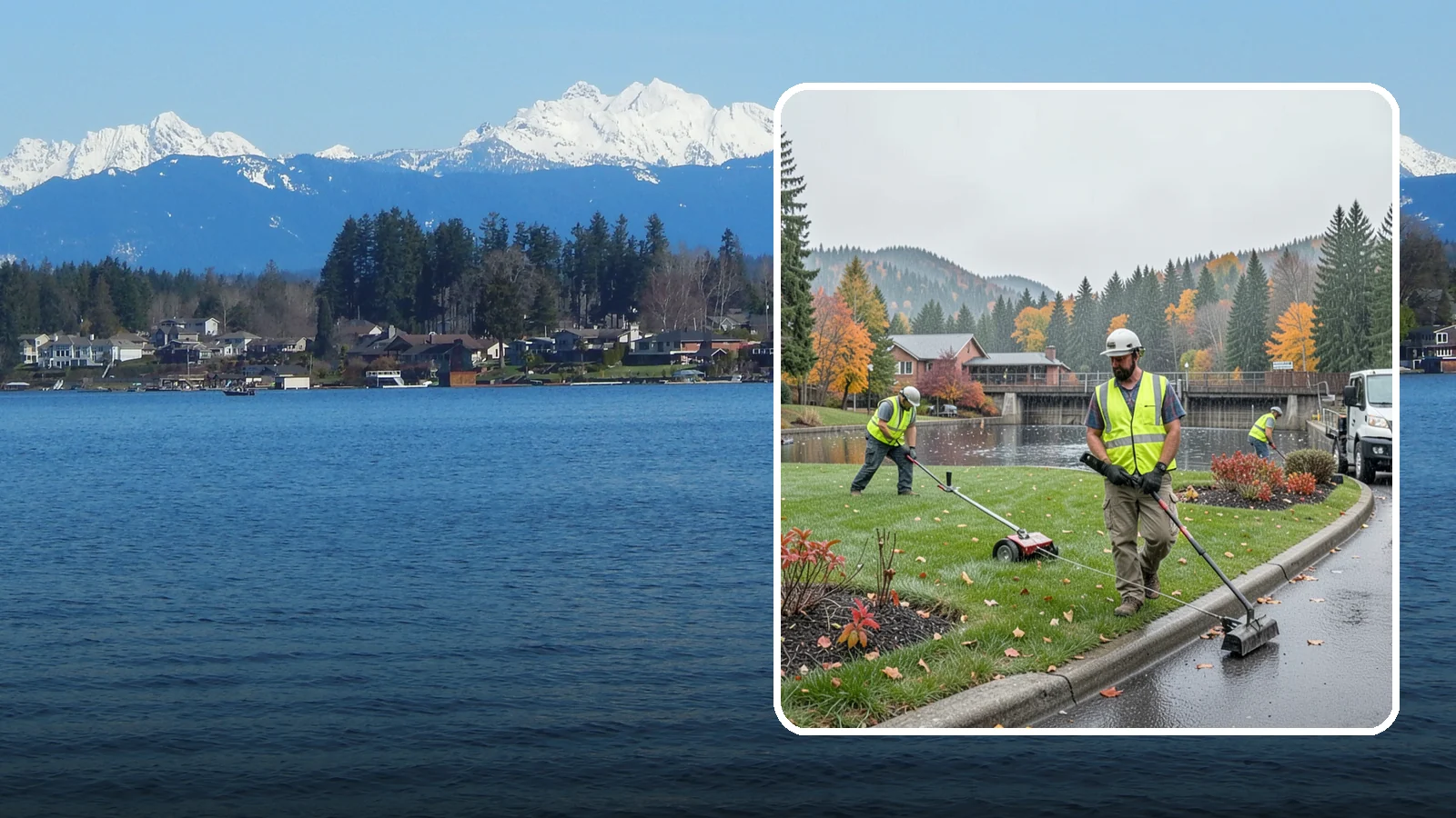 Water District Grounds Maintenance in Lake Stevens, Snohomish County, WA - Grounds and site maintenance for water district reservoirs, well sites, and treatment facilities in Western Washington.