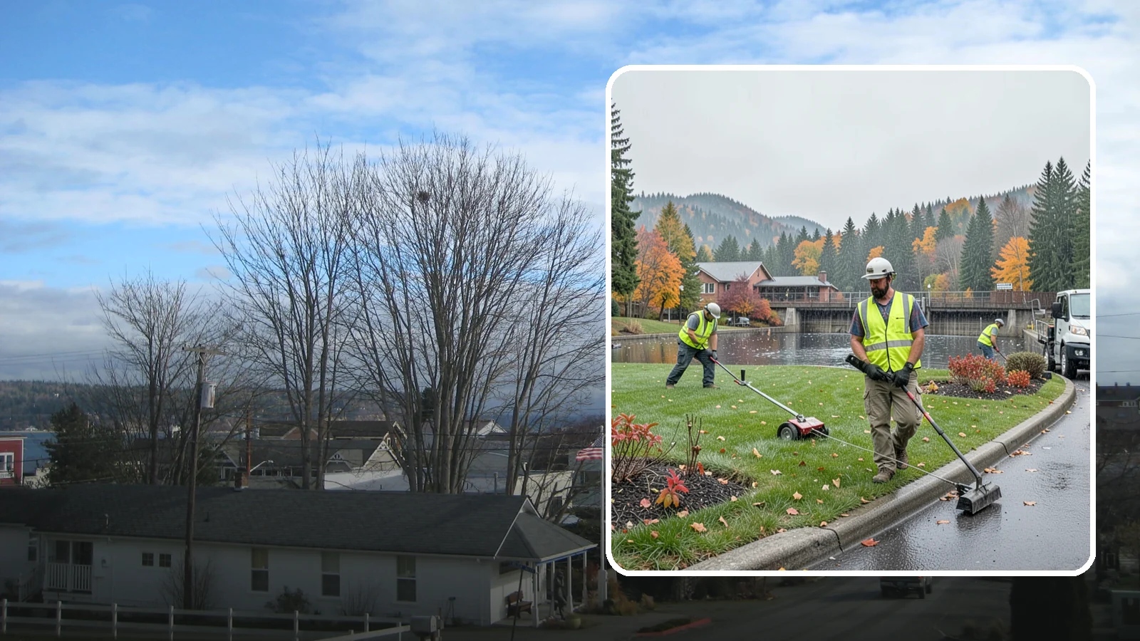 Water District Grounds Maintenance in Langley, Island County, WA - Grounds and site maintenance for water district reservoirs, well sites, and treatment facilities in Western Washington.