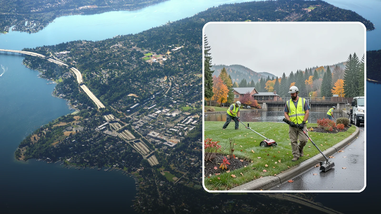 Water District Grounds Maintenance in Mercer Island, King County, WA - Grounds and site maintenance for water district reservoirs, well sites, and treatment facilities in Western Washington.