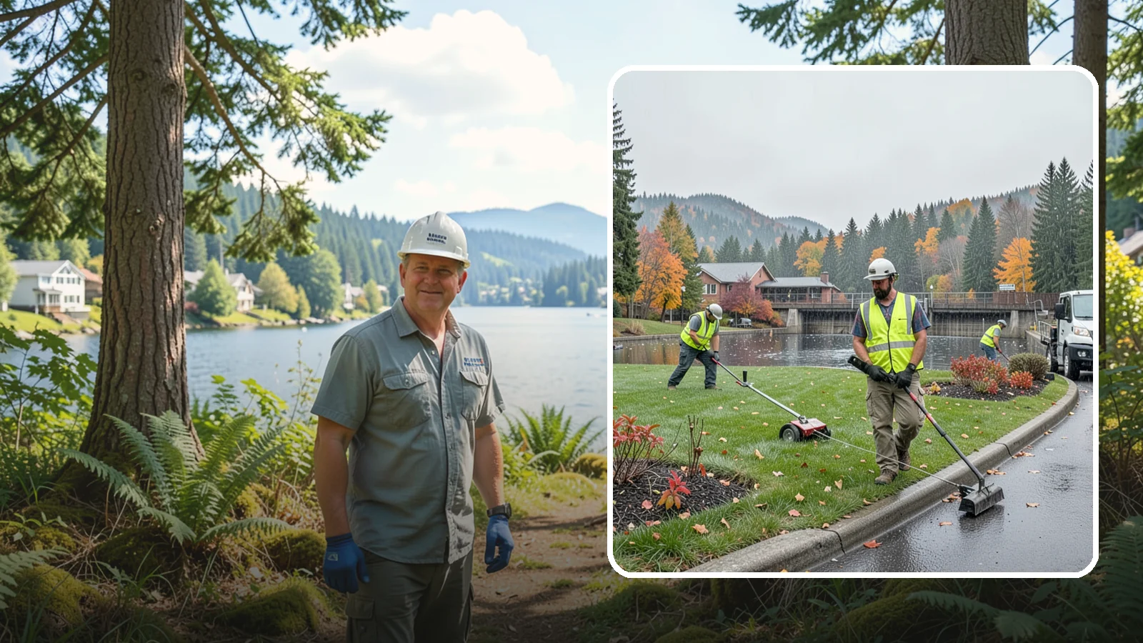 Water District Grounds Maintenance in Milton, King County, WA - Grounds and site maintenance for water district reservoirs, well sites, and treatment facilities in Western Washington.