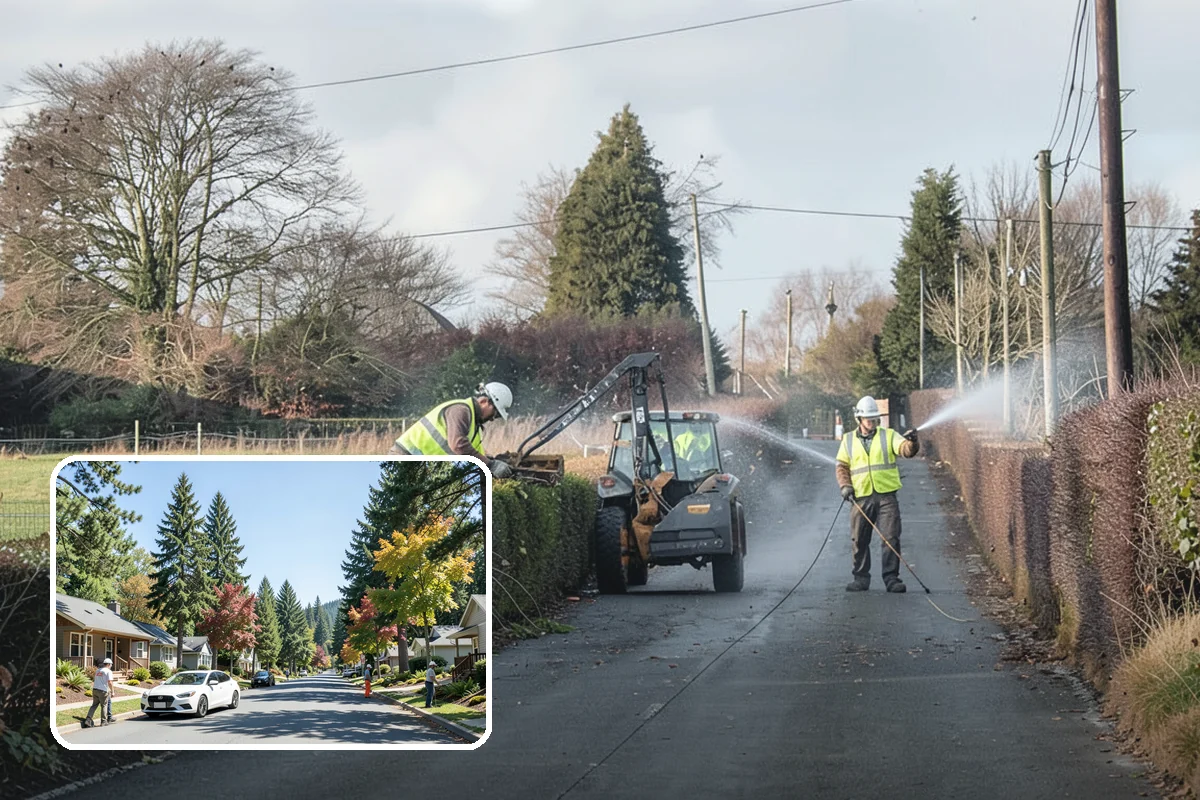 Water District Grounds Maintenance in Orting, Pierce County, WA - Vegetation management that respects wellhead and source-water buffers