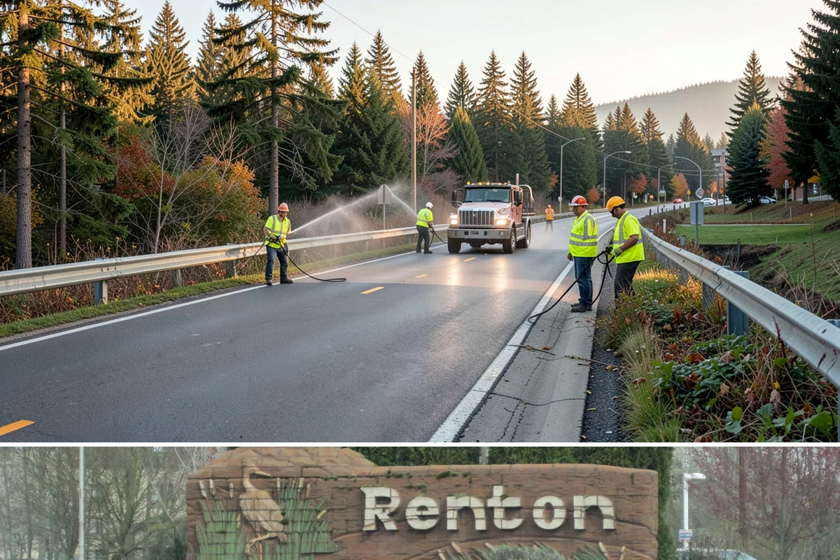 Water District Grounds Maintenance in Renton, King County, WA - Brush and access-road clearing concentrate in late spring and summer before growth obstructs equipment and inspections.