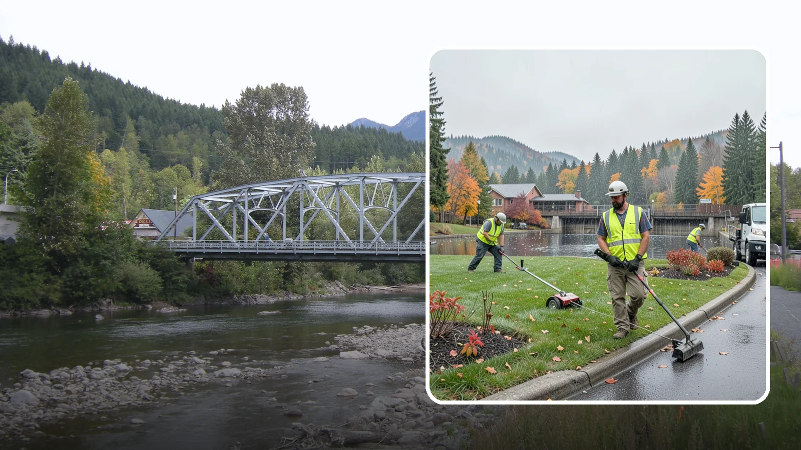 Water District Grounds Maintenance in Skykomish, King County, WA - Grounds and site maintenance for water district reservoirs, well sites, and treatment facilities in Western Washington.